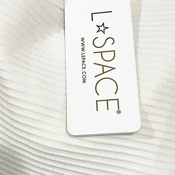L*SPACE Kyslee One Piece Bodysuit Unpadded in Cream Size S NWT